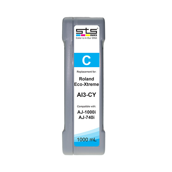 Replacement Cartridge for Roland Eco-Xtreme i ® 1000ml Cyan AI3-CY
