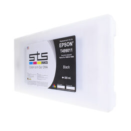 Replacement Cartridge for EPSON T499011 Black 500 mL Dye Base. BY STS INKS